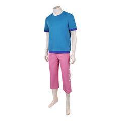 One Piece Live-action 2 (2026) Zoro Blue Shirt Pink Pants Set Outfits Cosplay Costume