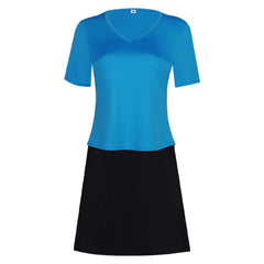 One Piece Live-action (2026) Nami Blue Shirt Black Skirt Set Outfits Cosplay Costume