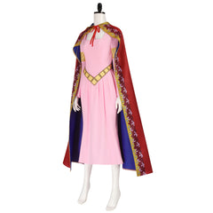 One Piece Nefertari Vivi Pink Dress Cloak Princess Outfits Cosplay Costume