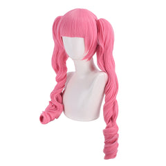 One Piece Perona Pink Cosplay Wig Halloween Carnival Accessories Props