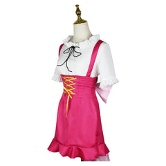 One Piece Whole Cake Island Nami Pink Dress Set Outfits Cosplay Costume