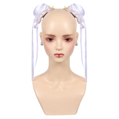 Overwatch 2 Street Fighter Juno Chun-Li Buns Earrings Cosplay Accessories Props