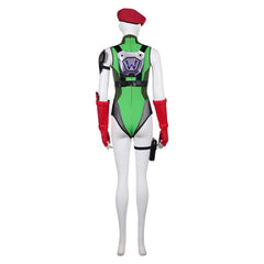 Overwatch 2 Street Fighter Widowmaker Cammy Green Red Set Outfits Cosplay Costume