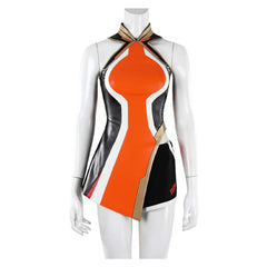Overwatch Anran Ye Red Black Set Outfits Cosplay Costume Halloween Suit
