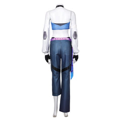Overwatch D.VA Le Sserafim Blue Set Stage Outfits Cosplay Costume