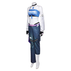 Overwatch D.VA Le Sserafim Blue Set Stage Outfits Cosplay Costume