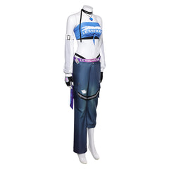 Overwatch D.VA Le Sserafim Blue Set Stage Outfits Cosplay Costume