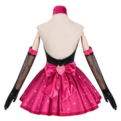 Overwatch D.VA Pink Black Nocturna Dress Set Outfits Cosplay Costume