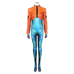 Overwatch Juno Blue Jumpsuit Outfits Cosplay Costume