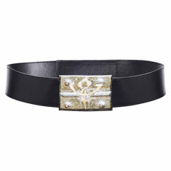 Padme Amidala Black Leather Belt Cosplay Accessories Halloween Carnival Props