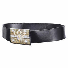 Padme Amidala Black Leather Belt Cosplay Accessories Halloween Carnival Props