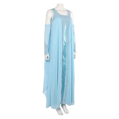 Padme Amidala Blue Lace Dress Outfits Cosplay Costume Halloween Suit