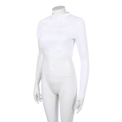 Padme Amidala Geonosis White Torn Top Outfits Cosplay Costume Halloween Suit