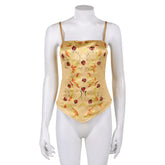 Padme Amidala Summer Meadow Yellow Vest Top Outfits Cosplay Costume