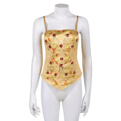 Padme Amidala Summer Meadow Yellow Vest Top Outfits Cosplay Costume