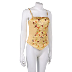 Padme Amidala Summer Meadow Yellow Vest Top Outfits Cosplay Costume