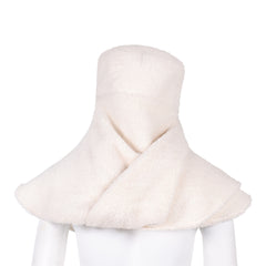 Padme Amidala White Plush Hat Mask Cosplay Accessories Props