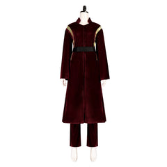 Padme Naberrie Amidala Red Dress Coat Set Outfits Cosplay Costume Halloween Carnival Suit