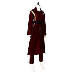 Padme Naberrie Amidala Red Dress Coat Set Outfits Cosplay Costume Halloween Carnival Suit
