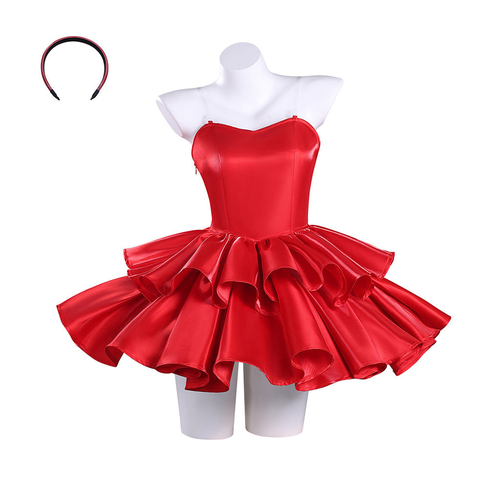 Perfect Blue Mima Kirigoe Red Dress Set Outfits Halloween Cosplay Costume