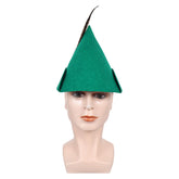 Peter Pan Robin Hood Green Hat With Feathers Cosplay Accessories Halloween Props