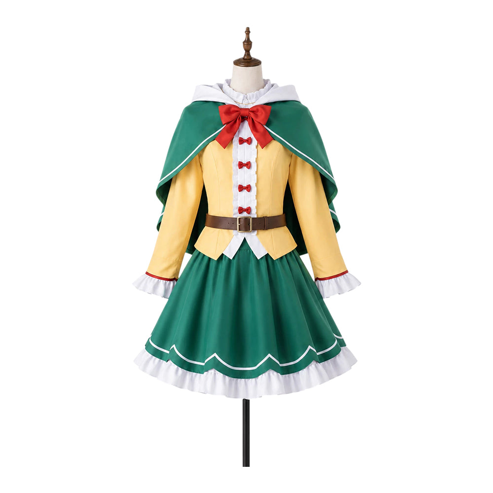 Petra Leyte Yellow Green Cape Skirt Set Outfits Cosplay Costume