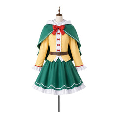 Petra Leyte Yellow Green Cape Skirt Set Outfits Cosplay Costume
