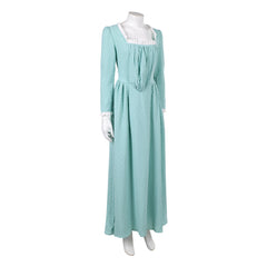 Pirates Of The Caribbean Elizabeth Swann Blue Dot Dress Outfits Cosplay Costume