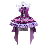 Puella Magi Madoka Magica Akemi Homura Purple Dress Set Magia Day Outfits Cosplay Costume
