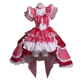 Puella Magi Madoka Magica Kyoko Sakura Red Lolita Set Magia Day Outfits Cosplay Costume