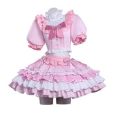 Puella Magi Madoka Magica Madoka Kaname Pink Skirt Set Magia Day Outfits Cosplay Costume