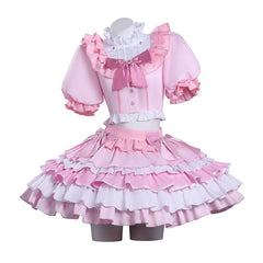 Puella Magi Madoka Magica Madoka Kaname Pink Skirt Set Magia Day Outfits Cosplay Costume