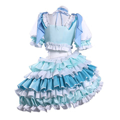 Puella Magi Madoka Magica Miki Sayaka Blue Skirt Set Magia Day Outfits Cosplay Costume
