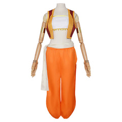 Ram Arabian Dancer Orange Set Outfits Cosplay Costume Halloween Carnival Suit