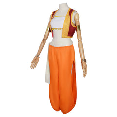 Ram Arabian Dancer Orange Set Outfits Cosplay Costume Halloween Carnival Suit
