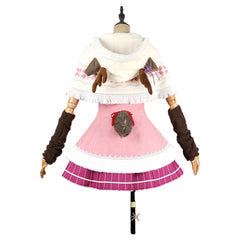 Ram Christmas Pink Skirt Set Outfits Cosplay Costume Halloween Suit