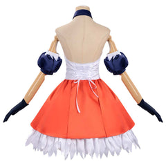 Record Of Ragnarok (2026) Alvitr Blue Orange Dress Set Outfits Cosplay Costume