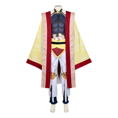 Record Of Ragnarok (2026) Qin Shi Huang Yellow Robe Set Outfits Cosplay Costume