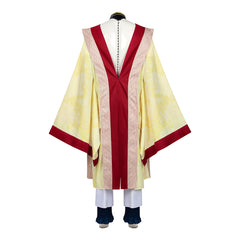 Record Of Ragnarok (2026) Qin Shi Huang Yellow Robe Set Outfits Cosplay Costume