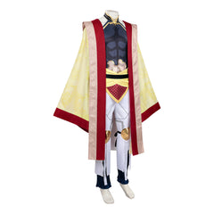 Record Of Ragnarok (2026) Qin Shi Huang Yellow Robe Set Outfits Cosplay Costume