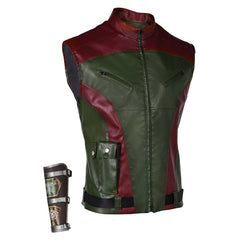 Red One (2024) Callum Drift Red Green Vest Outfits Cosplay Costume
