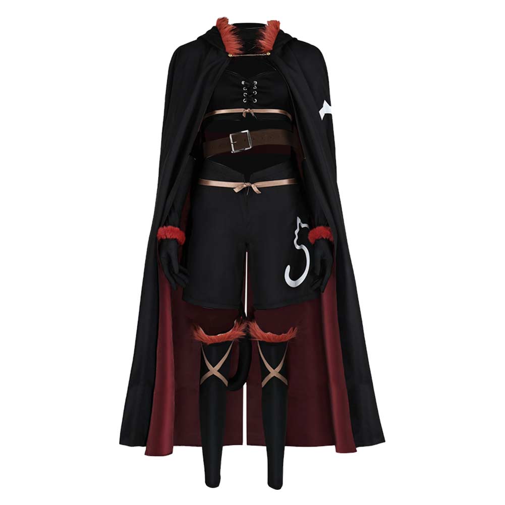 Reincarnated As A Sword (2026) Fran Black Cloak Set Outfits Cosplay Costume