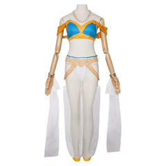 Rem Arabian Dancer Blue White Set Outfits Cosplay Costume Halloween Carnival Suit