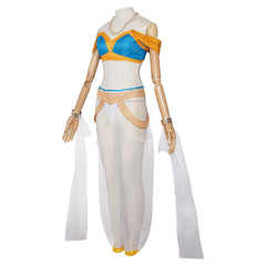 Rem Arabian Dancer Blue White Set Outfits Cosplay Costume Halloween Carnival Suit