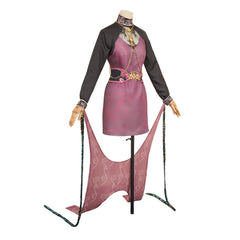 Resident Evil 30th Anniversary Ada Wong Red Dress Set Outfits Cosplay Costume