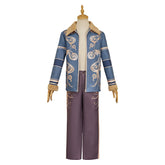 Resident Evil 30th Leon S.Kennedy Blue Jacket Trousers Set Outfits Cosplay Costume