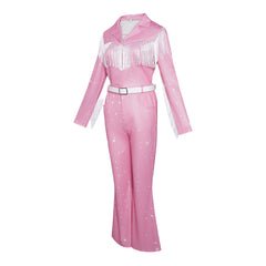 Retro 70s Dolly Parton Pink Cowgirl Set Outfits Cosplay Costume Halloween Suit