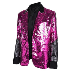 Rite Here Rite Now (2024) Ghost Purple Sequins Jacket Shirt Outfits Cosplay Costume