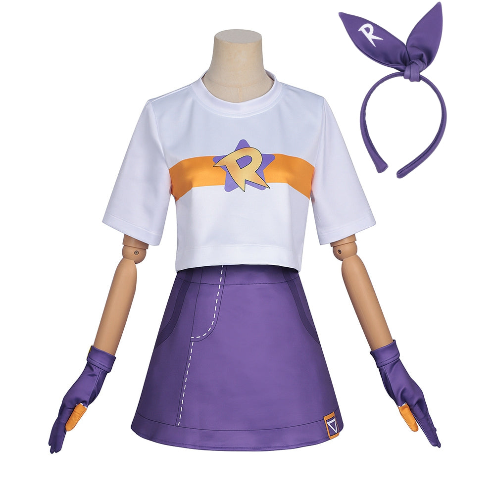Roco Kingdom (2026) Player Female White Purple Skirt Set Outfits Cosplay Costume