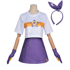 Roco Kingdom (2026) Player Female White Purple Skirt Set Outfits Cosplay Costume